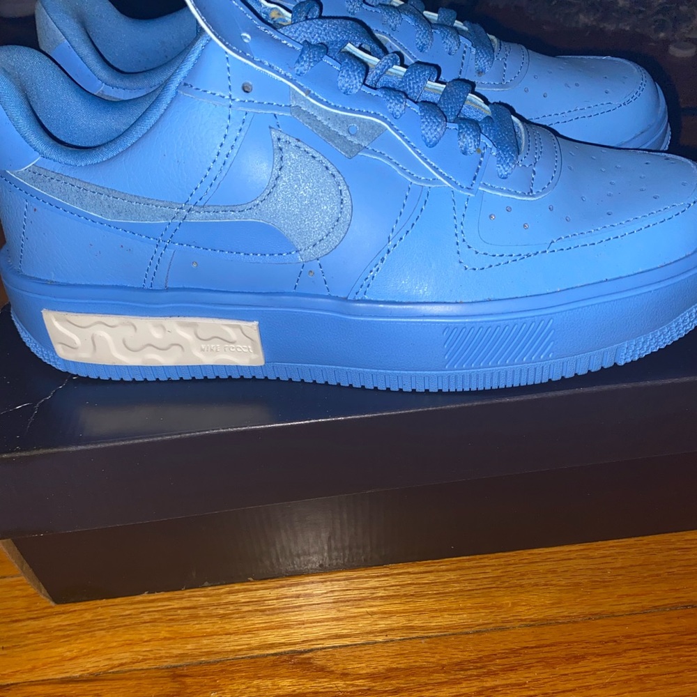 Nike Air Force 1 Fontanka Shoes University Blue White DH1290-400 Women Size 10